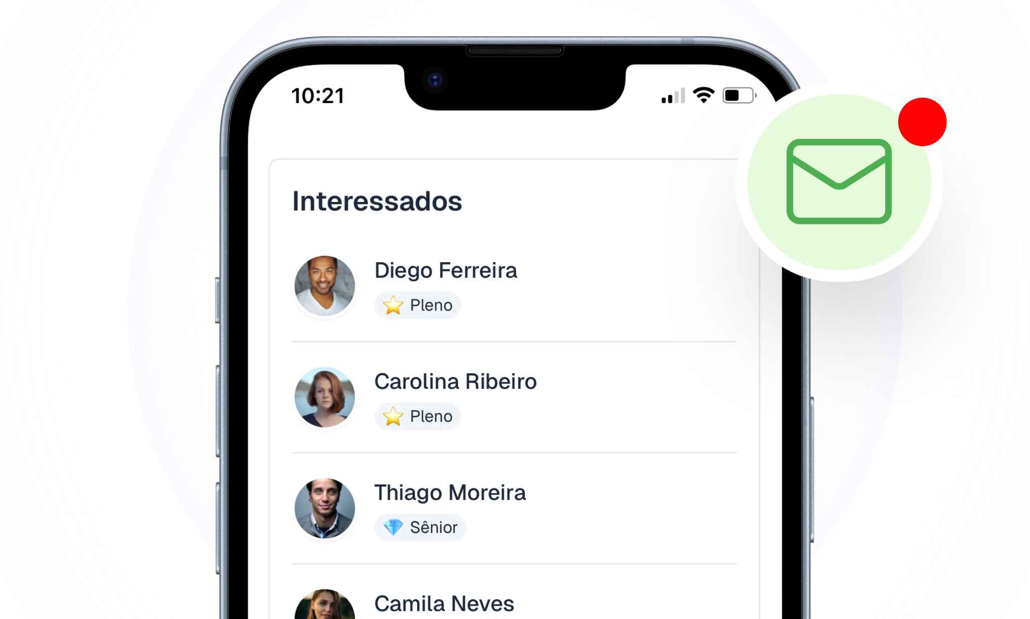 Receba candidaturas de closers digitais qualificados